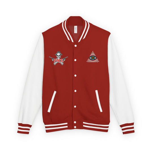 P.A.C.E. | SKULLN OFFICIAL /Letterman Jacket - Perfect for Streetwear, Halloween, or Sports Events, Casual Style, Unique Gift