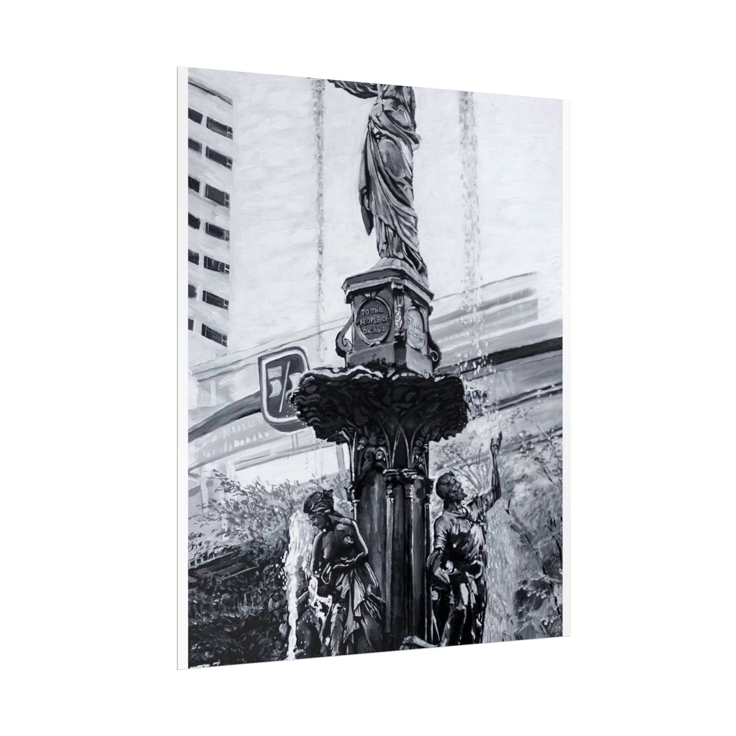 PACE: CINCI "FOUNTAINS SQUARED"/ Vertical Poster