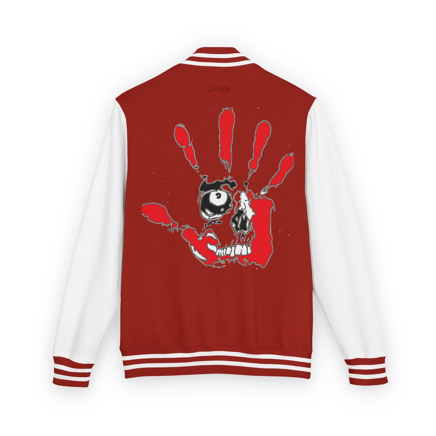 P.A.C.E. | SKULLN OFFICIAL /Letterman Jacket - Perfect for Streetwear, Halloween, or Sports Events, Casual Style, Unique Gift