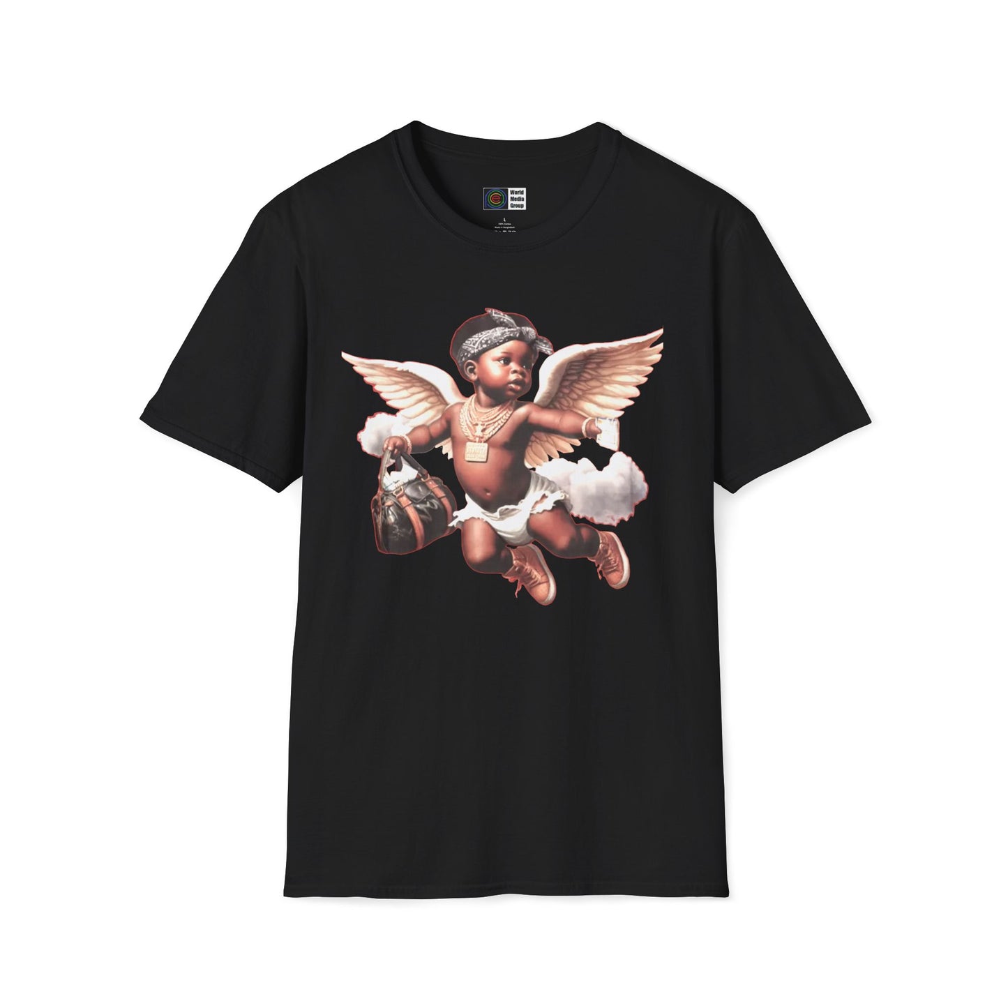 P.A.C.E. | BLK BAG ANGEL/ Graphic T-Shirt, Unisex All Sizes