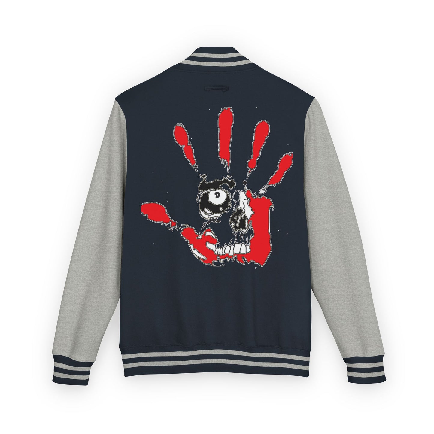 P.A.C.E. | SKULLN OFFICIAL /Letterman Jacket - Perfect for Streetwear, Halloween, or Sports Events, Casual Style, Unique Gift