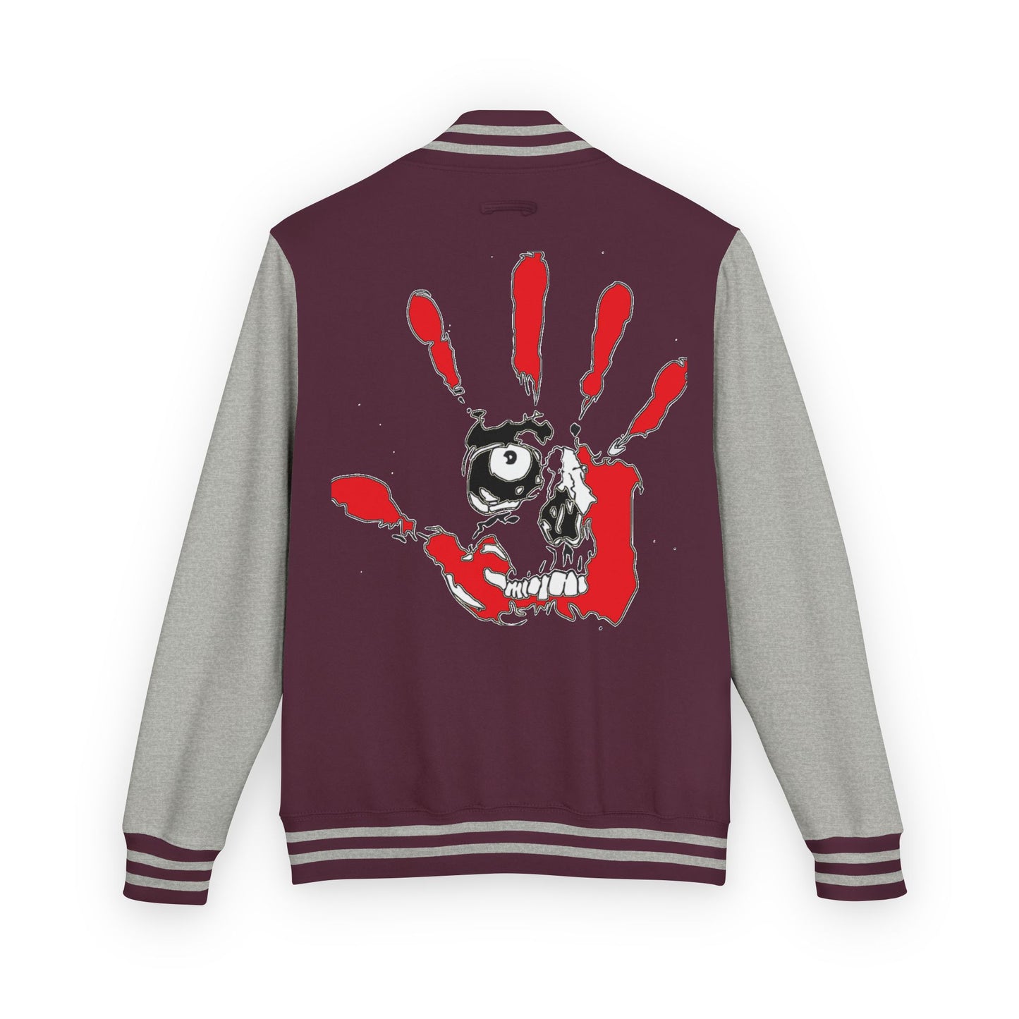 P.A.C.E. | SKULLN OFFICIAL /Letterman Jacket - Perfect for Streetwear, Halloween, or Sports Events, Casual Style, Unique Gift