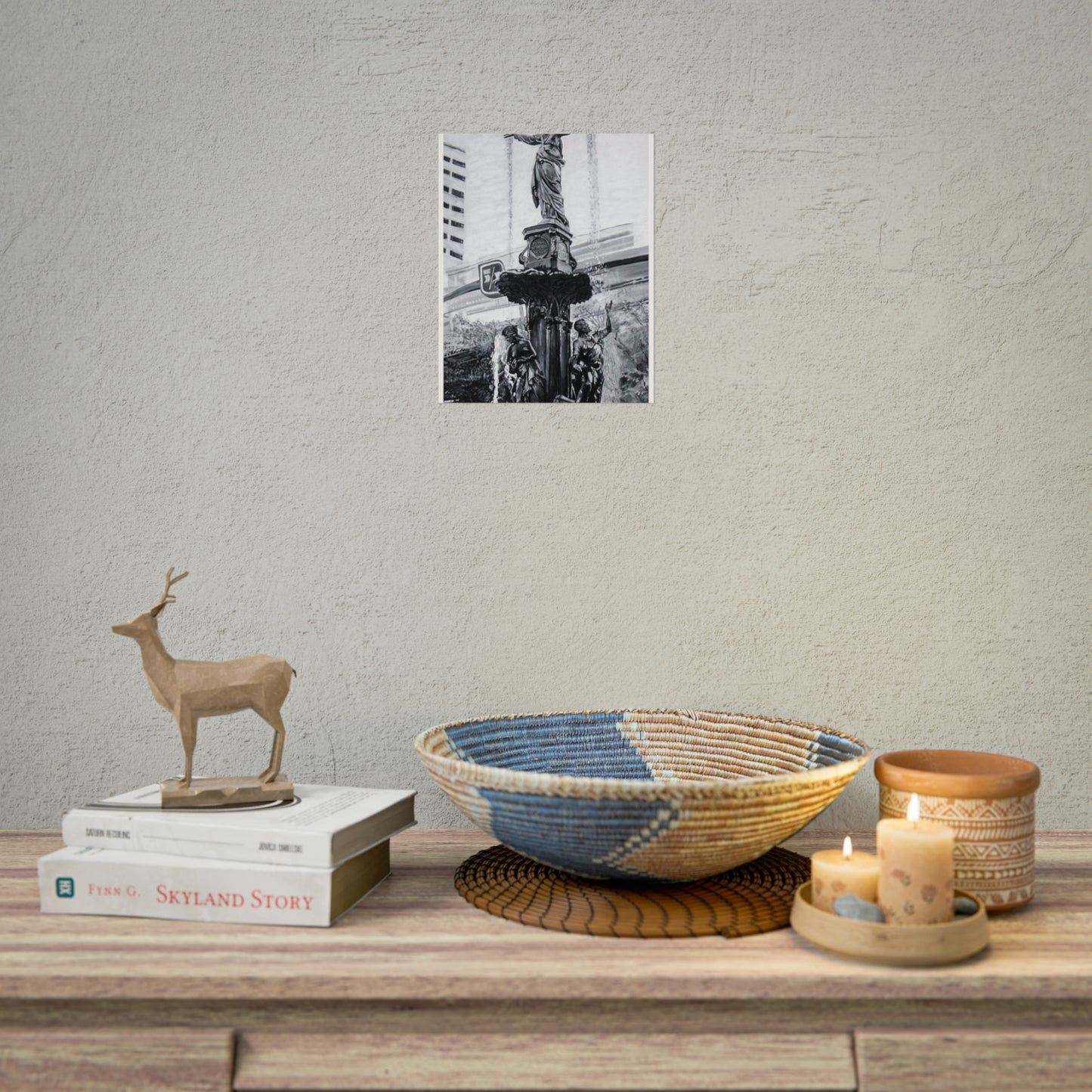 PACE: CINCI "FOUNTAINS SQUARED"/ Vertical Poster