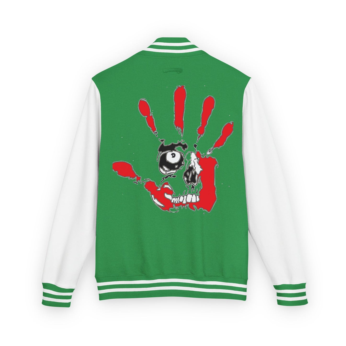 P.A.C.E. | SKULLN OFFICIAL /Letterman Jacket - Perfect for Streetwear, Halloween, or Sports Events, Casual Style, Unique Gift