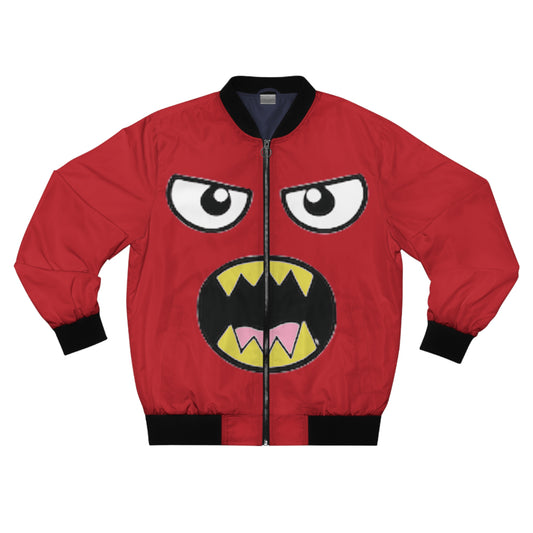 P.A.C.E. | MONSTAR MOOD: RED / Bomber Jacket, Trendy Streetwear, Unique Fashion, Casual Style