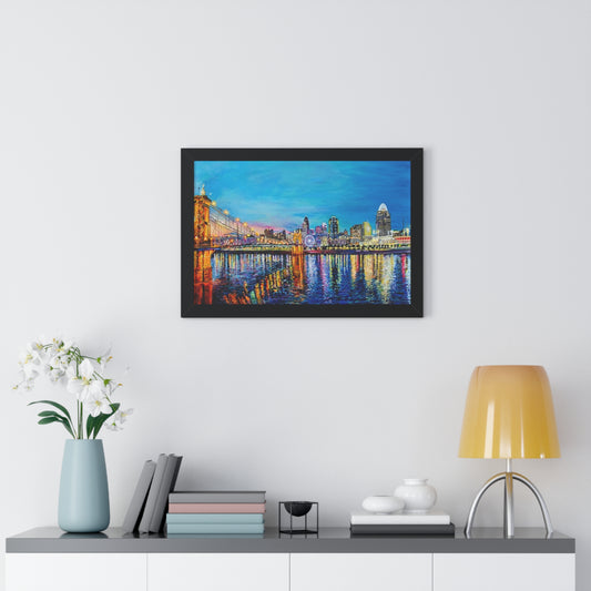 PACE: CINCI "DATE NIGHT SKY"/Framed Horizontal Poster