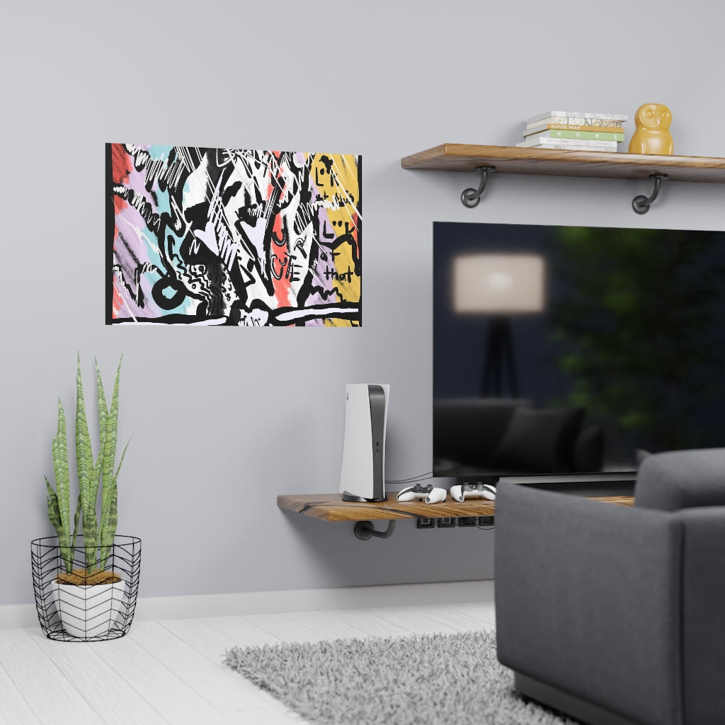 SLAPNDASHN: "Splash N dash "(PRINT) / Horizontal Matte Poster (PRINT)