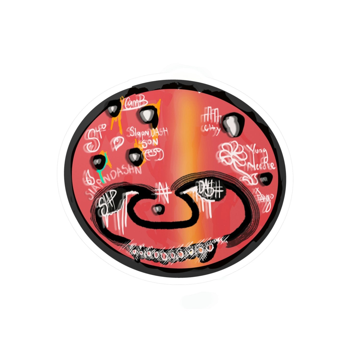 SLAPNDASHN "Red Boy" Vinyl Die-Cut Stickers