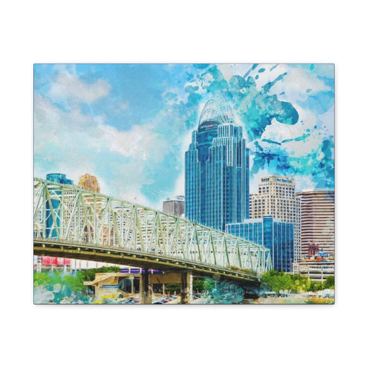 PACE: "Cincinnati Blue Skyline"/ Classic Canvas