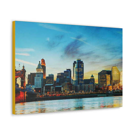 PACE: "Cincinnati Yellow Skyline"/ Classic Canvas