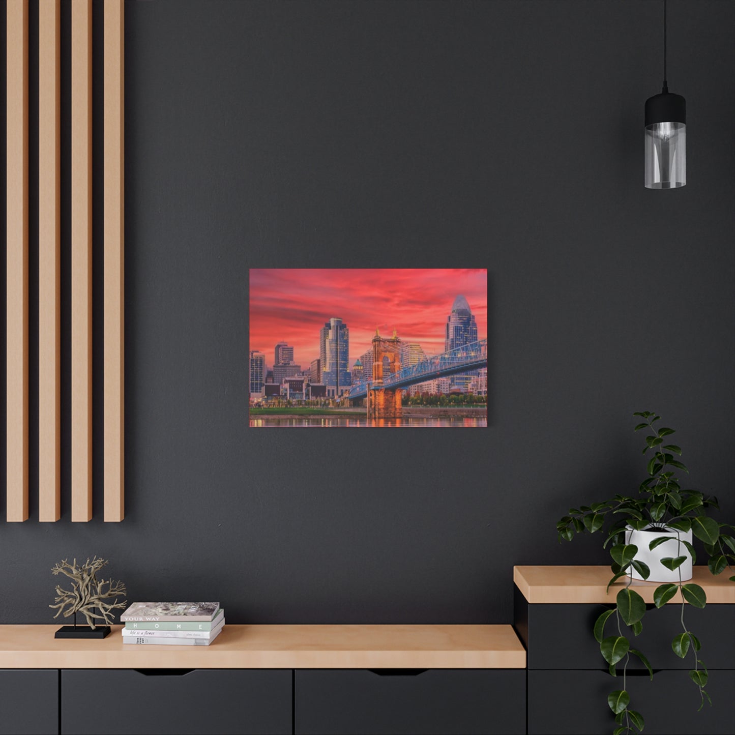 PACE: "Cincinnati Red Skyline"/ Classic Canvas