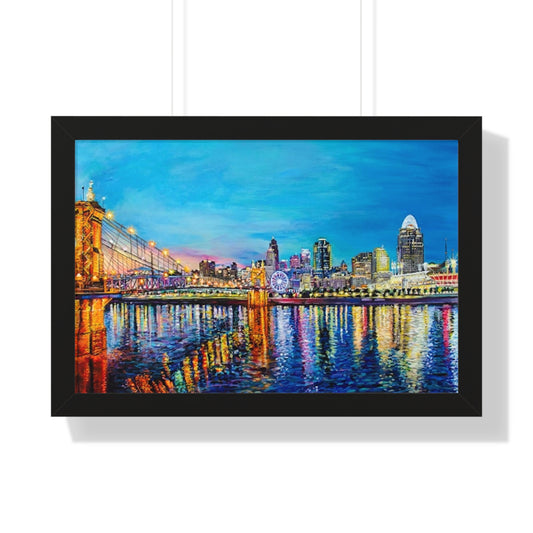 PACE: CINCI "DATE NIGHT SKY"/Framed Horizontal Poster