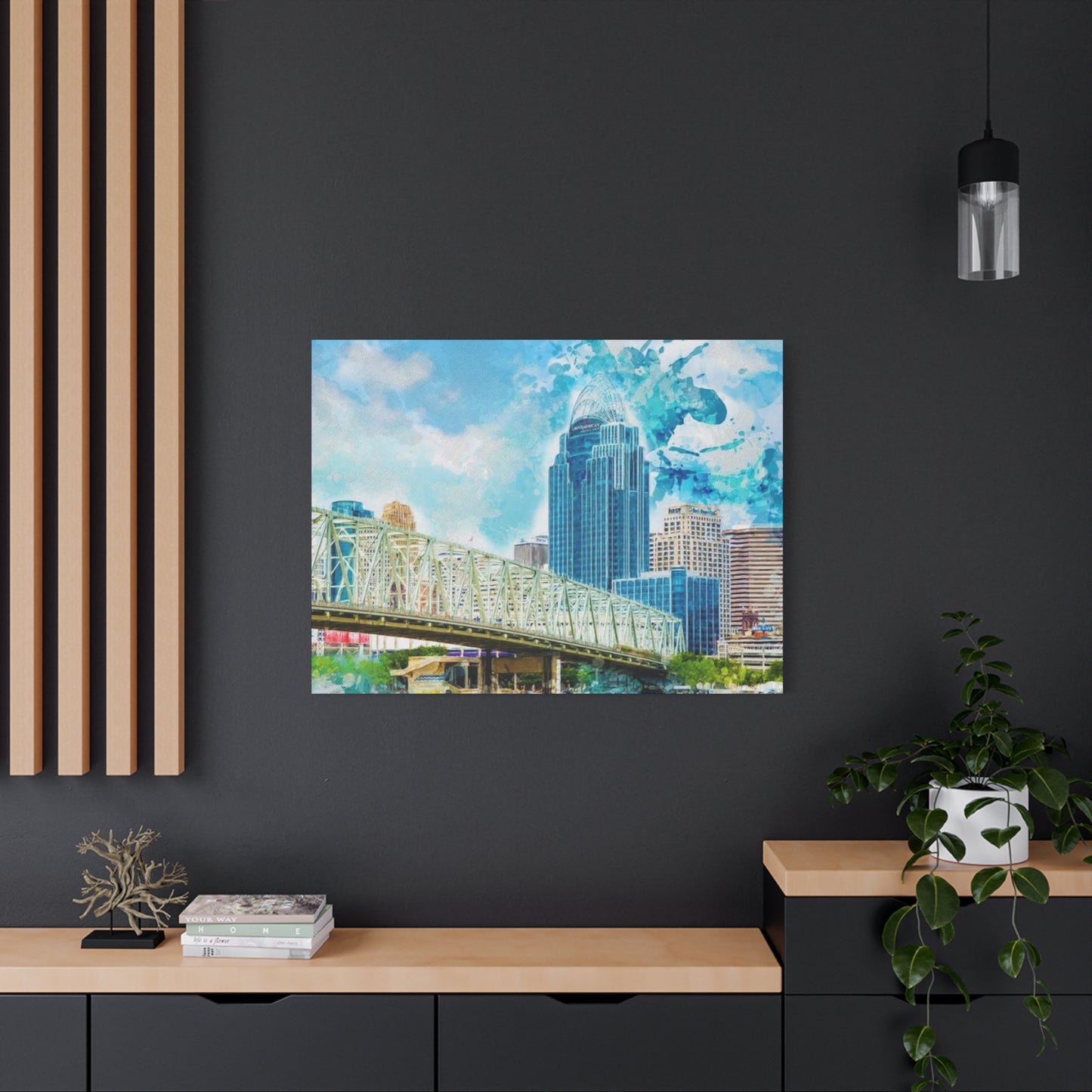 PACE: "Cincinnati Blue Skyline"/ Classic Canvas