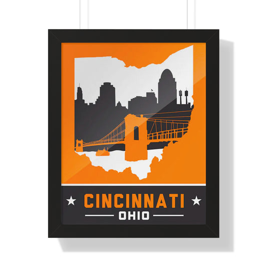 PACE: REP CINCINNATI /Framed Vertical Poster