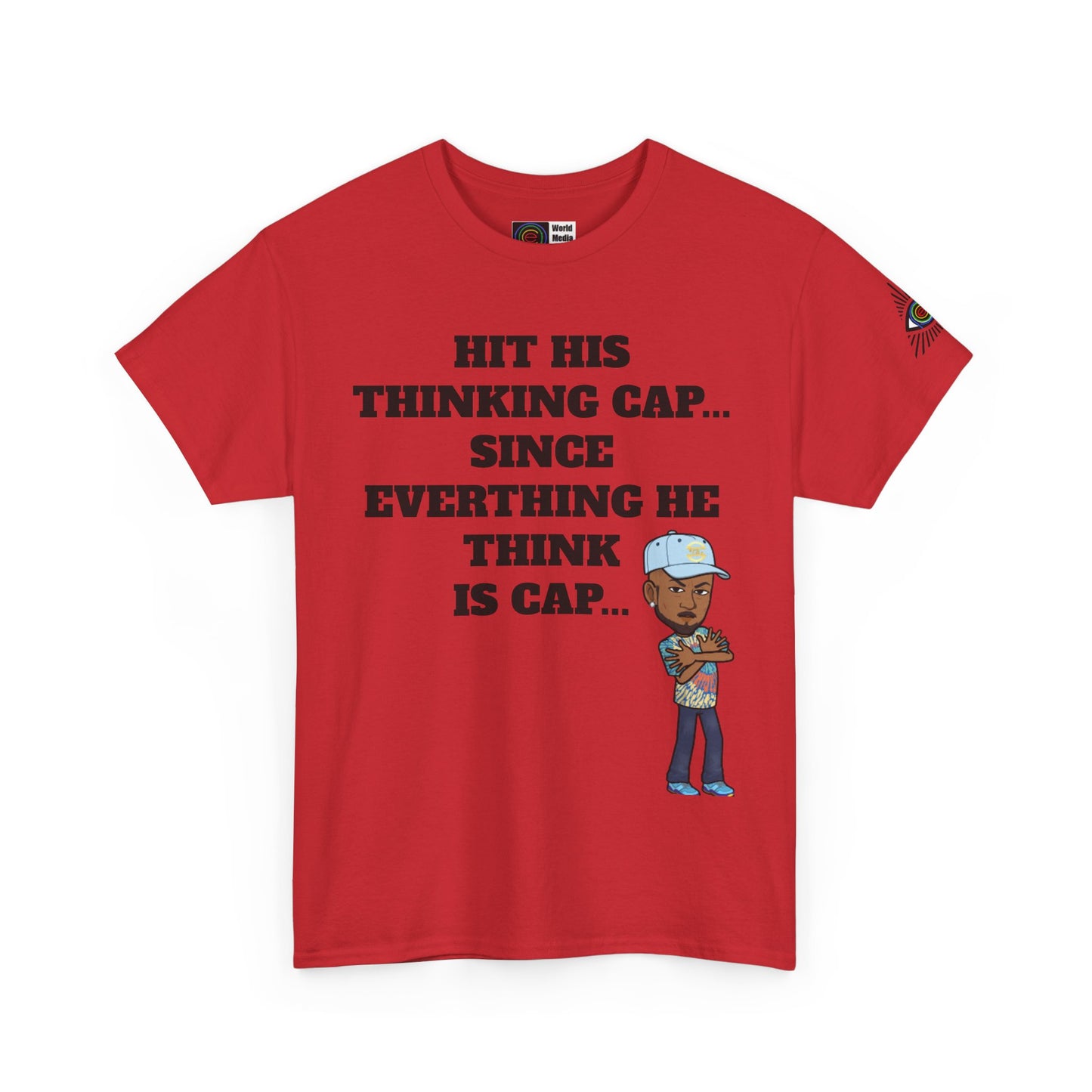 TrayWasHere2: "THINKING CAP"/ Unisex Heavy Cotton Tee