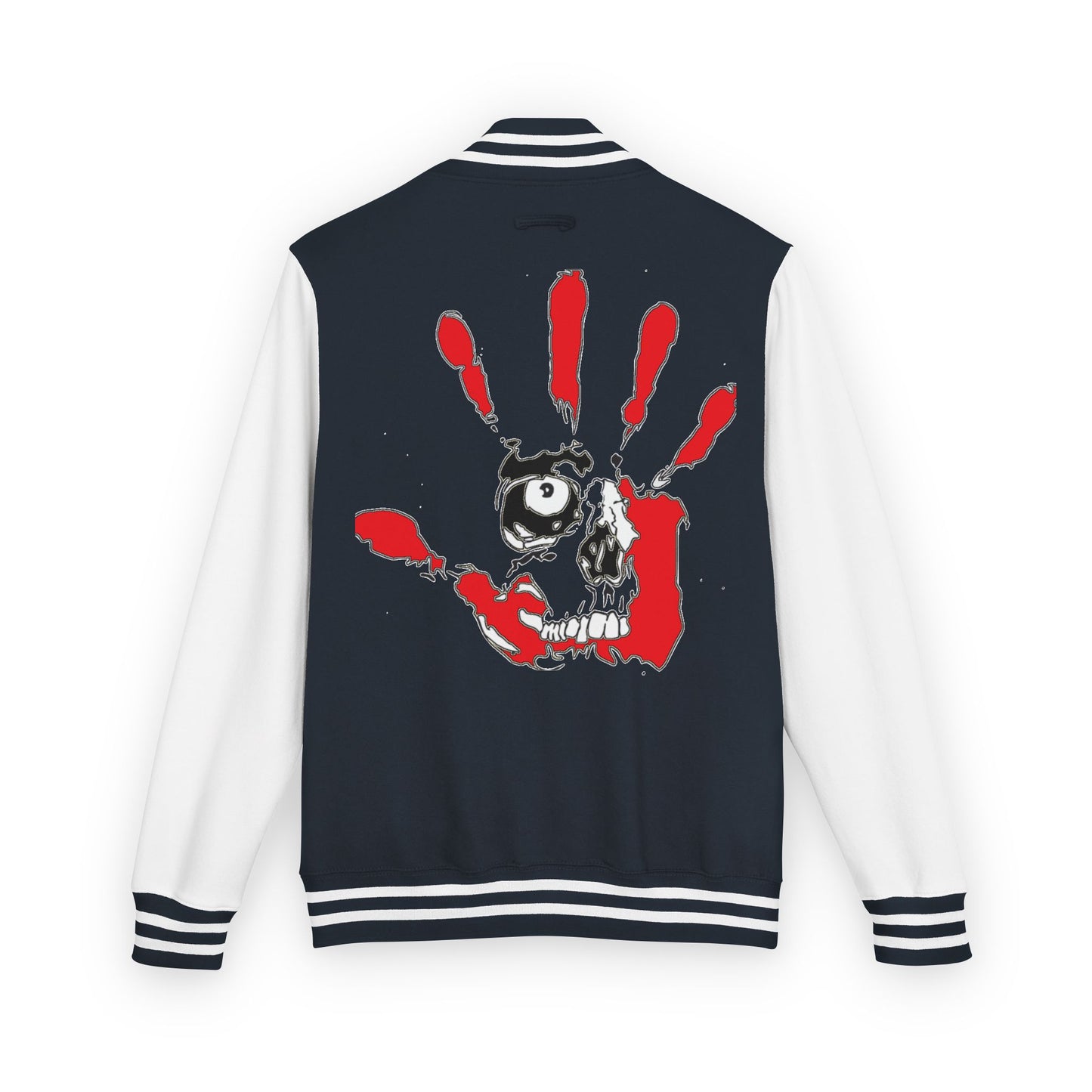 P.A.C.E. | SKULLN OFFICIAL /Letterman Jacket - Perfect for Streetwear, Halloween, or Sports Events, Casual Style, Unique Gift