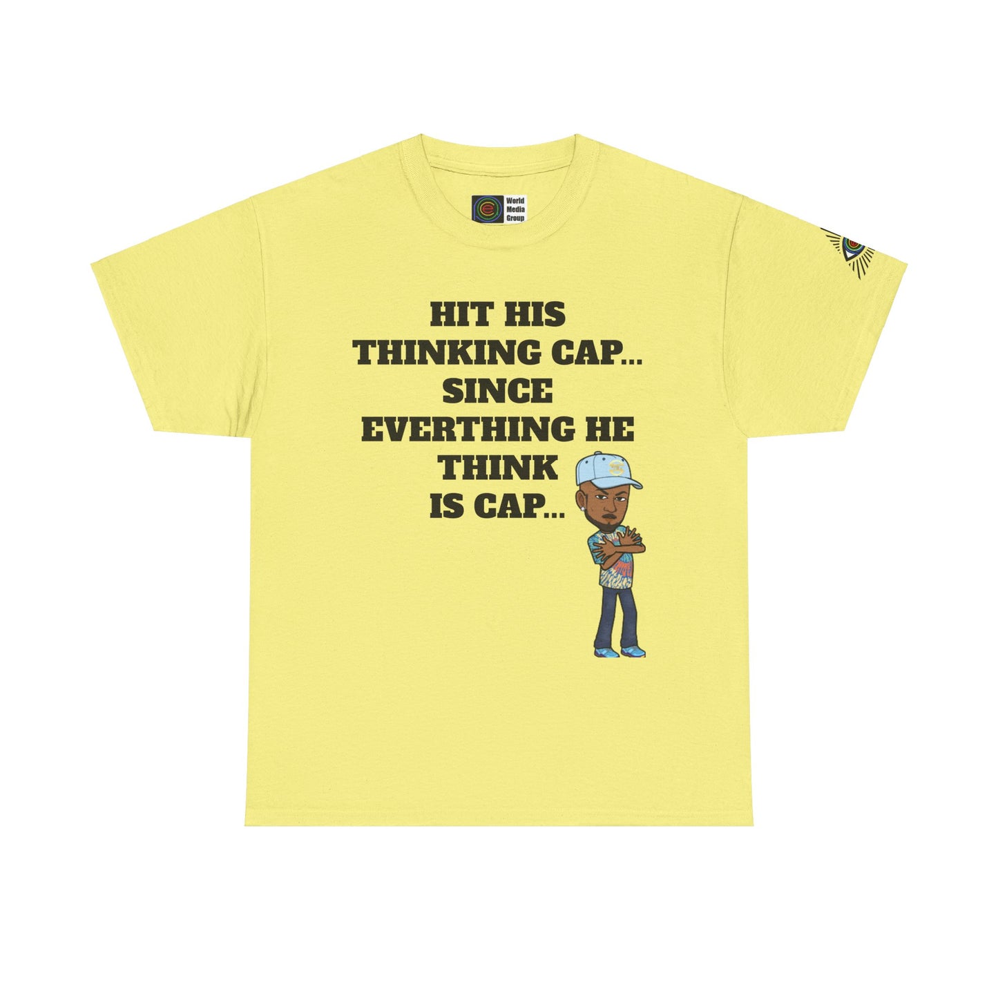 TrayWasHere2: "THINKING CAP"/ Unisex Heavy Cotton Tee