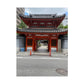 Japanese Temple Gate Vertical Poster — Traditional Red Torii Architecture Wall Art