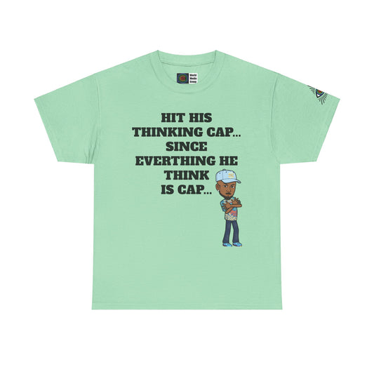 TrayWasHere2: "THINKING CAP"/ Unisex Heavy Cotton Tee