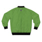 P.A.C.E. | MONSTAR MOOD: GREEN / Bomber Jacket, Trendy Streetwear, Unique Fashion, Casual Style