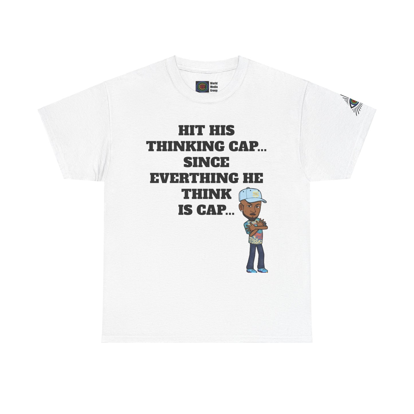 TrayWasHere2: "THINKING CAP"/ Unisex Heavy Cotton Tee