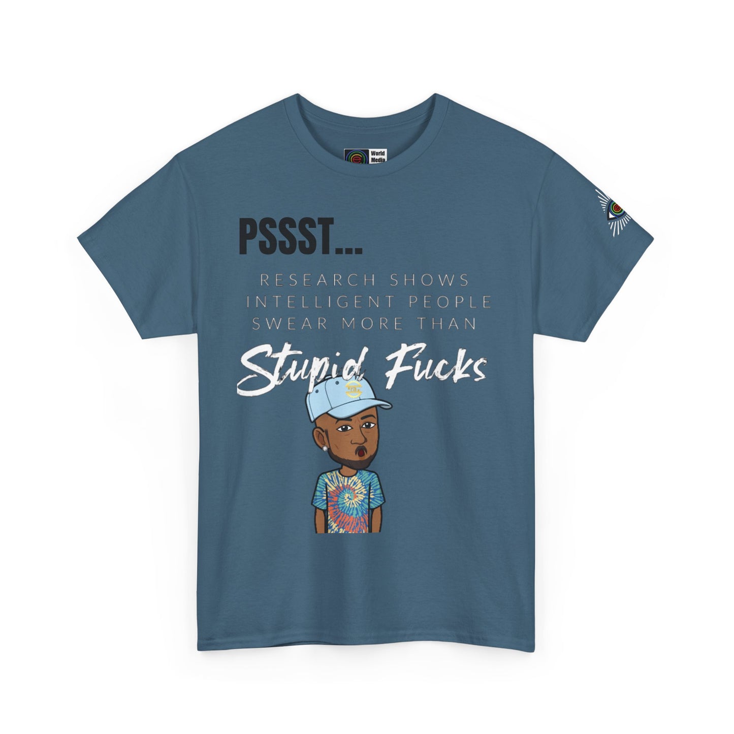 TrayWasHere2: "PSST,,, 1"/ Unisex Heavy Cotton Tee