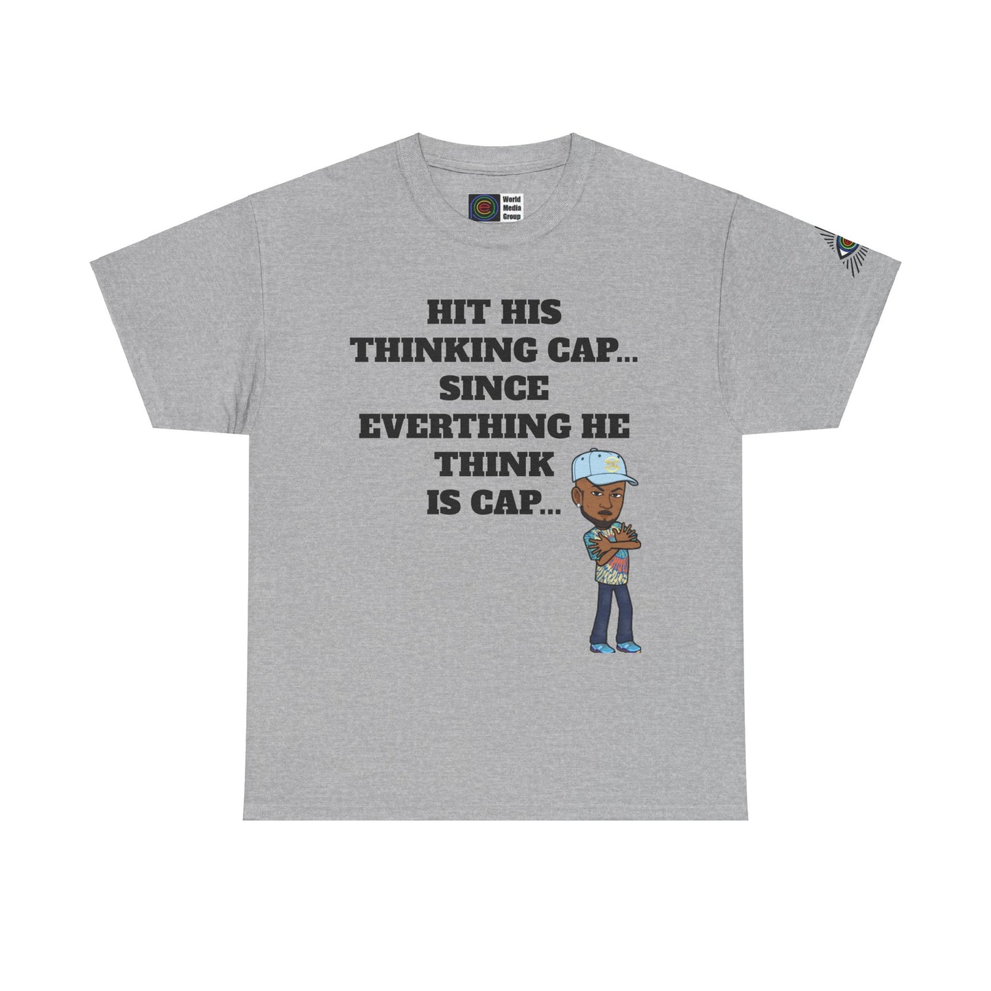 TrayWasHere2: "THINKING CAP"/ Unisex Heavy Cotton Tee