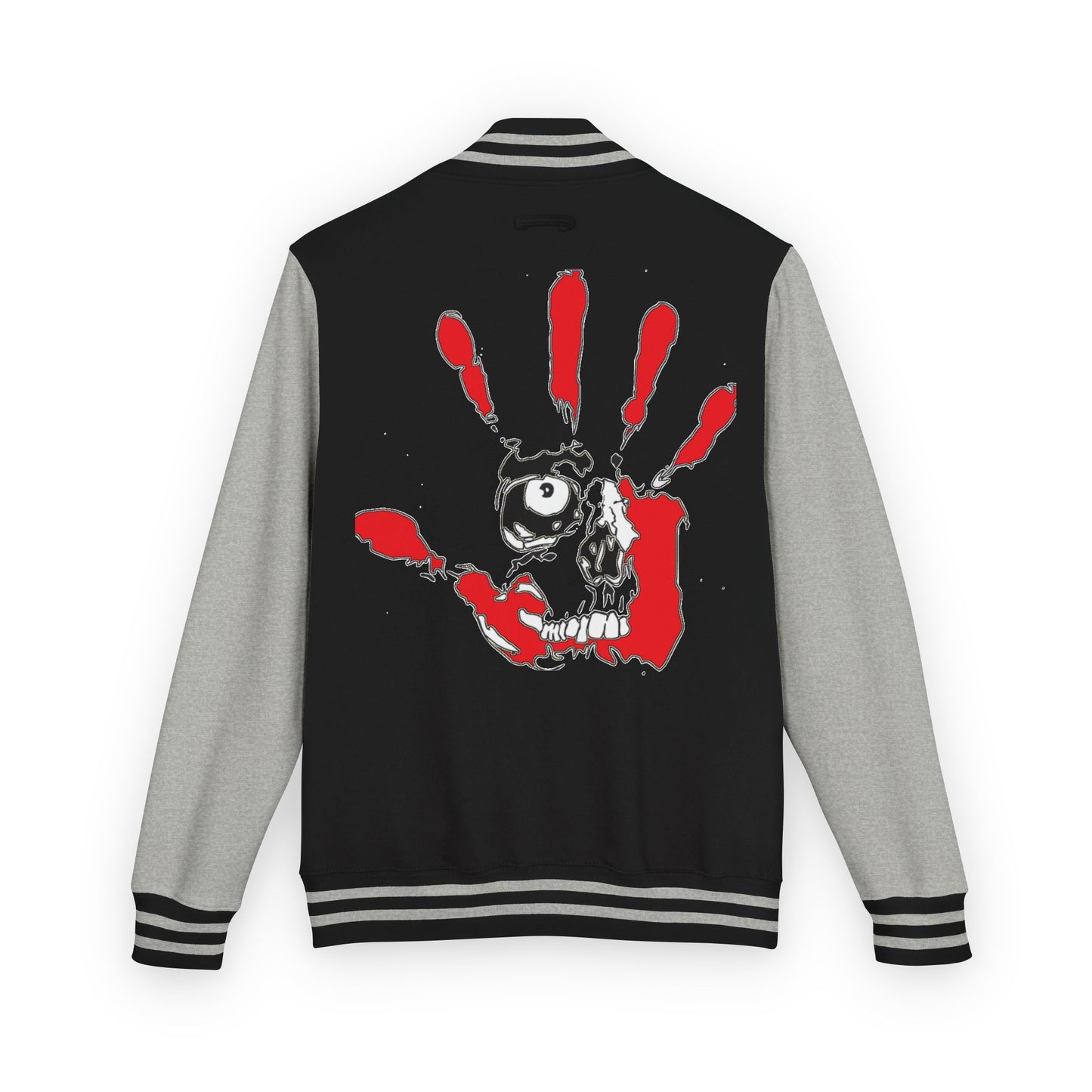 P.A.C.E. | SKULLN OFFICIAL /Letterman Jacket - Perfect for Streetwear, Halloween, or Sports Events, Casual Style, Unique Gift