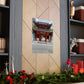 Japanese Temple Gate Vertical Poster — Traditional Red Torii Architecture Wall Art