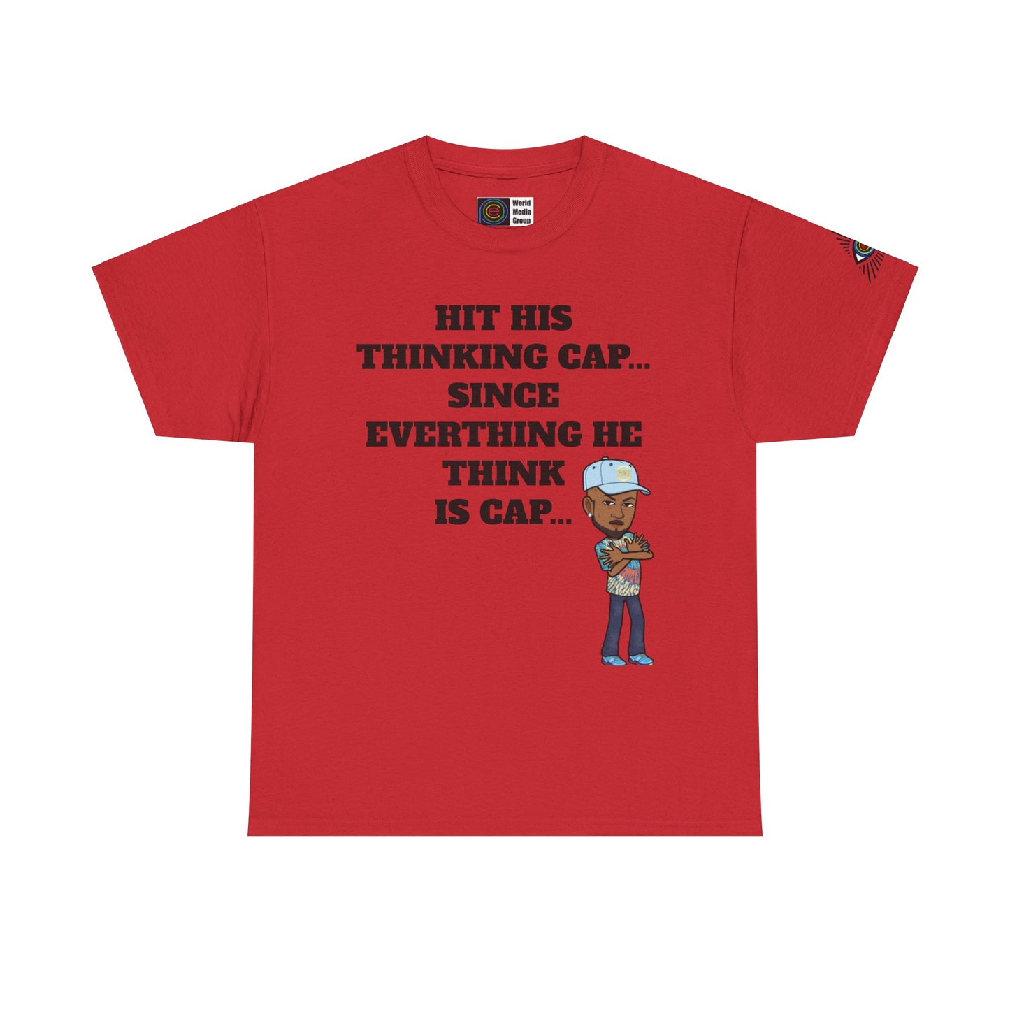 TrayWasHere2: "THINKING CAP"/ Unisex Heavy Cotton Tee