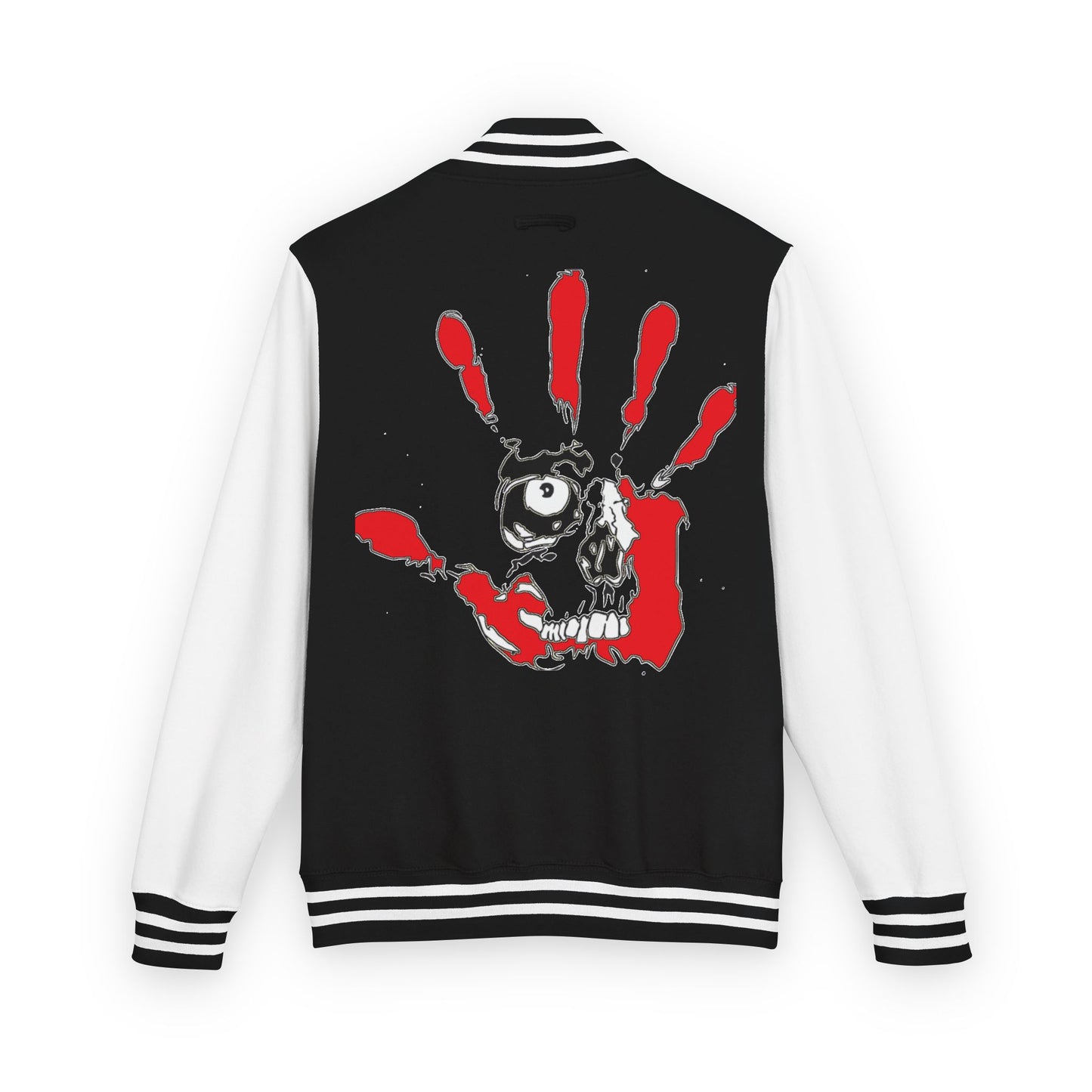P.A.C.E. | SKULLN OFFICIAL /Letterman Jacket - Perfect for Streetwear, Halloween, or Sports Events, Casual Style, Unique Gift