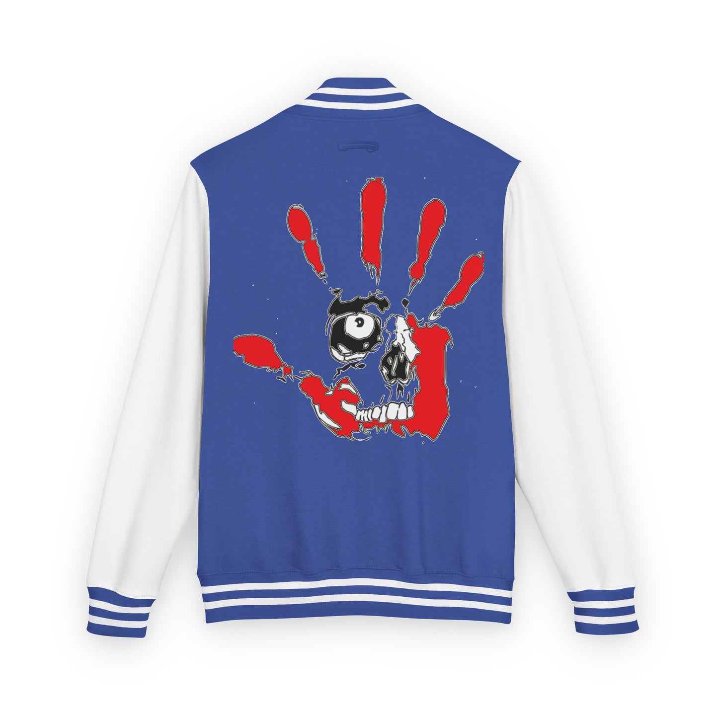 P.A.C.E. | SKULLN OFFICIAL /Letterman Jacket - Perfect for Streetwear, Halloween, or Sports Events, Casual Style, Unique Gift