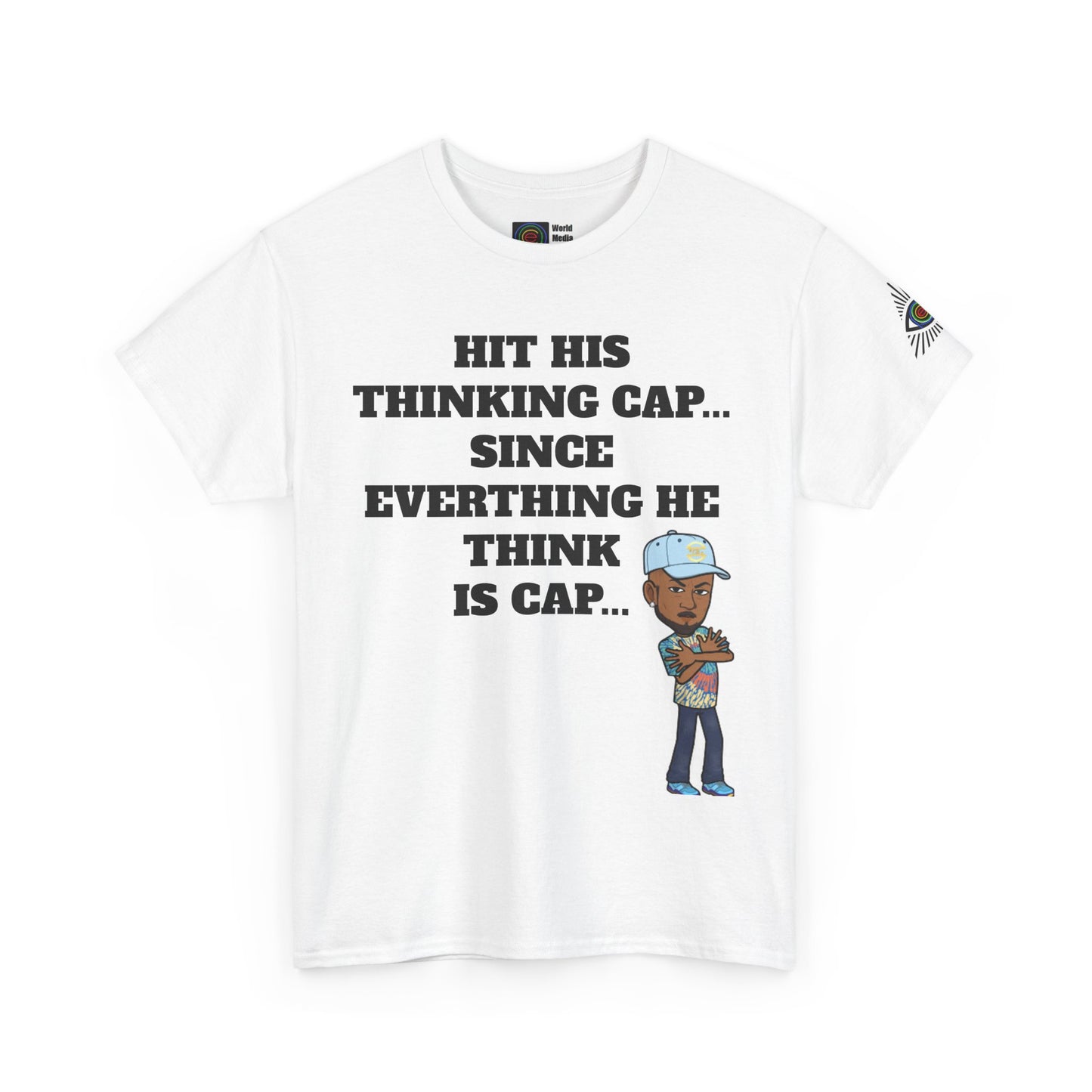 TrayWasHere2: "THINKING CAP"/ Unisex Heavy Cotton Tee