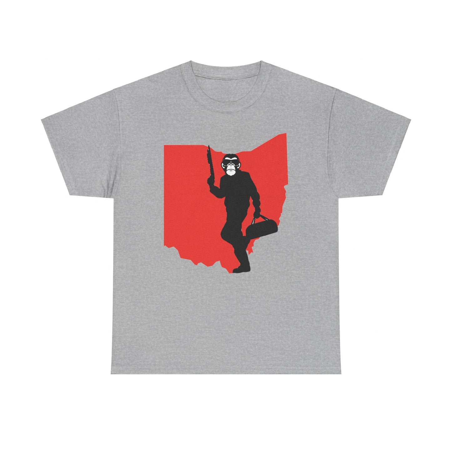 OHIO-MNKY: STICK UP/ Unisex Heavy Cotton Tee