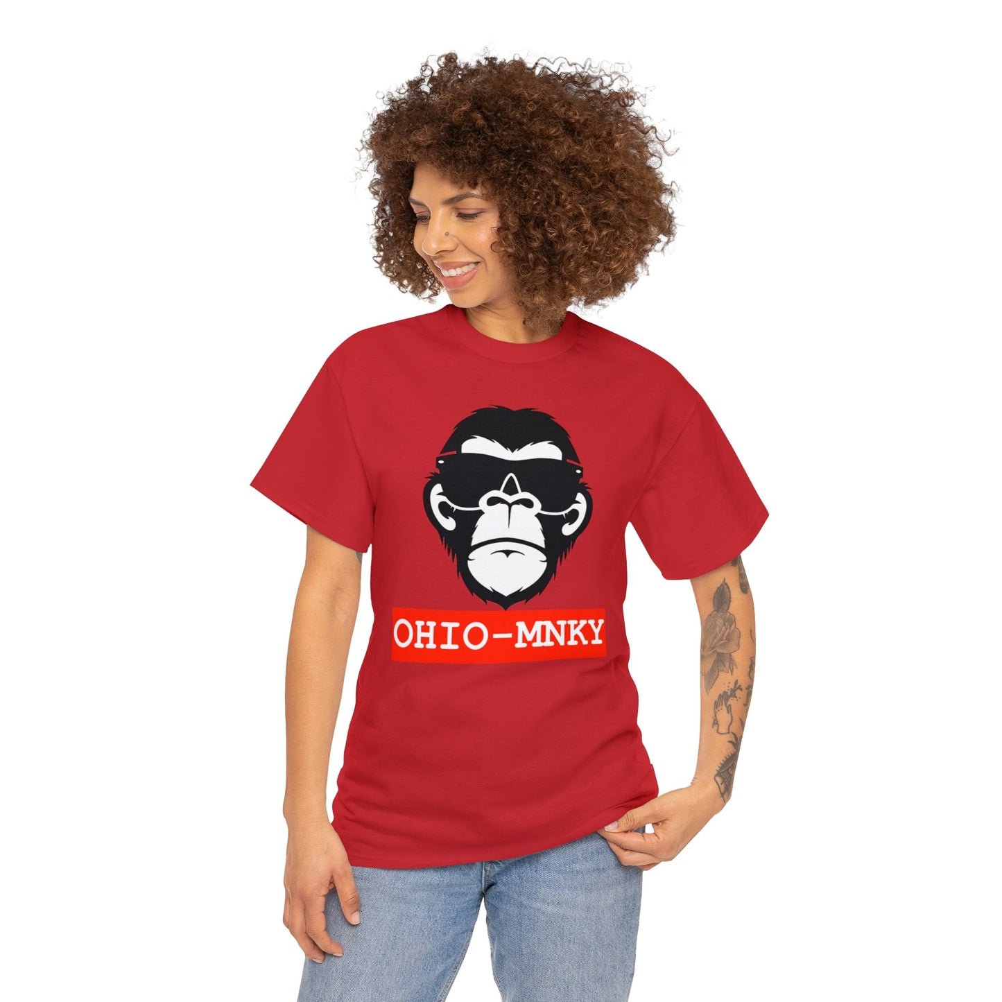 OHIO-MNKY: OFFICIAL STAMP (Limited Edition) / Unisex Heavy Cotton Tee