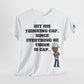 TrayWasHere2: "THINKING CAP"/ Unisex Heavy Cotton Tee