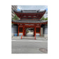 Japanese Temple Gate Vertical Poster — Traditional Red Torii Architecture Wall Art