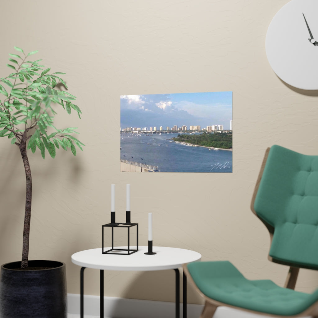 PACE: VACATION "MIAMI SKYLINE" (PHOTOGRAPHY) / Horizontal Matte Poster (PRINT)