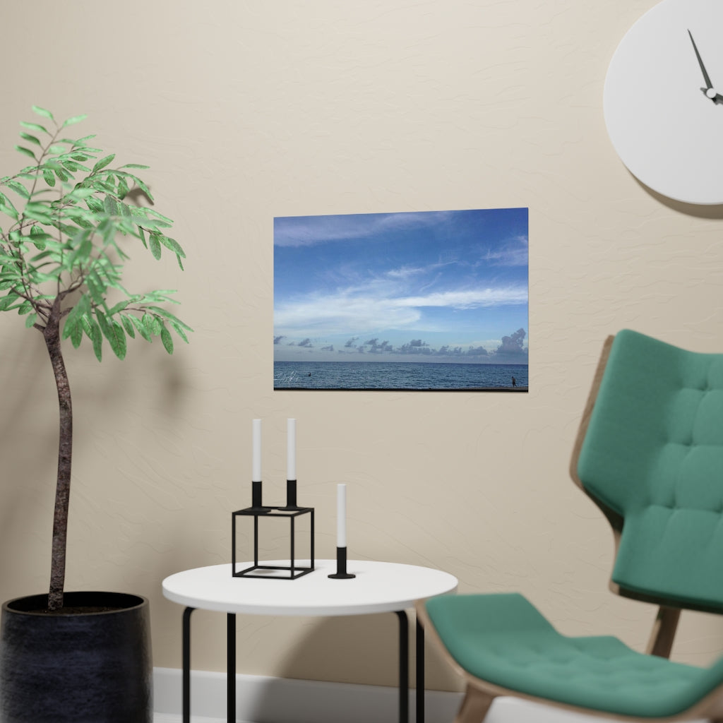 PACE: VACATION "BLUE SEA" (PHOTOGRAPHY) / Horizontal Matte Poster (PRINT)