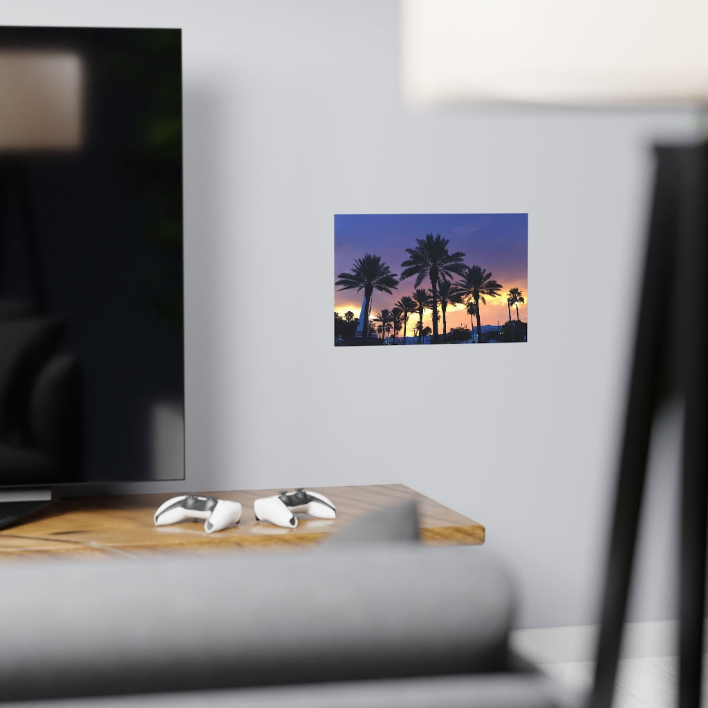 PACE: VACATION "FLORIDA PALMS" (PHOTOGRAPHY) / Horizontal Matte Poster (PRINT)