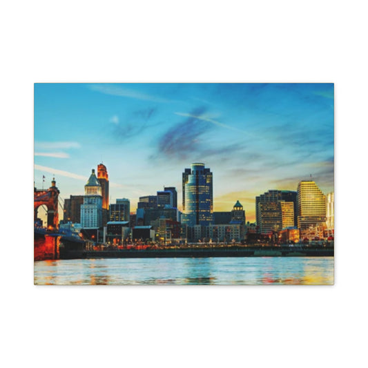 PACE: "Cincinnati Yellow Skyline"/ Classic Canvas