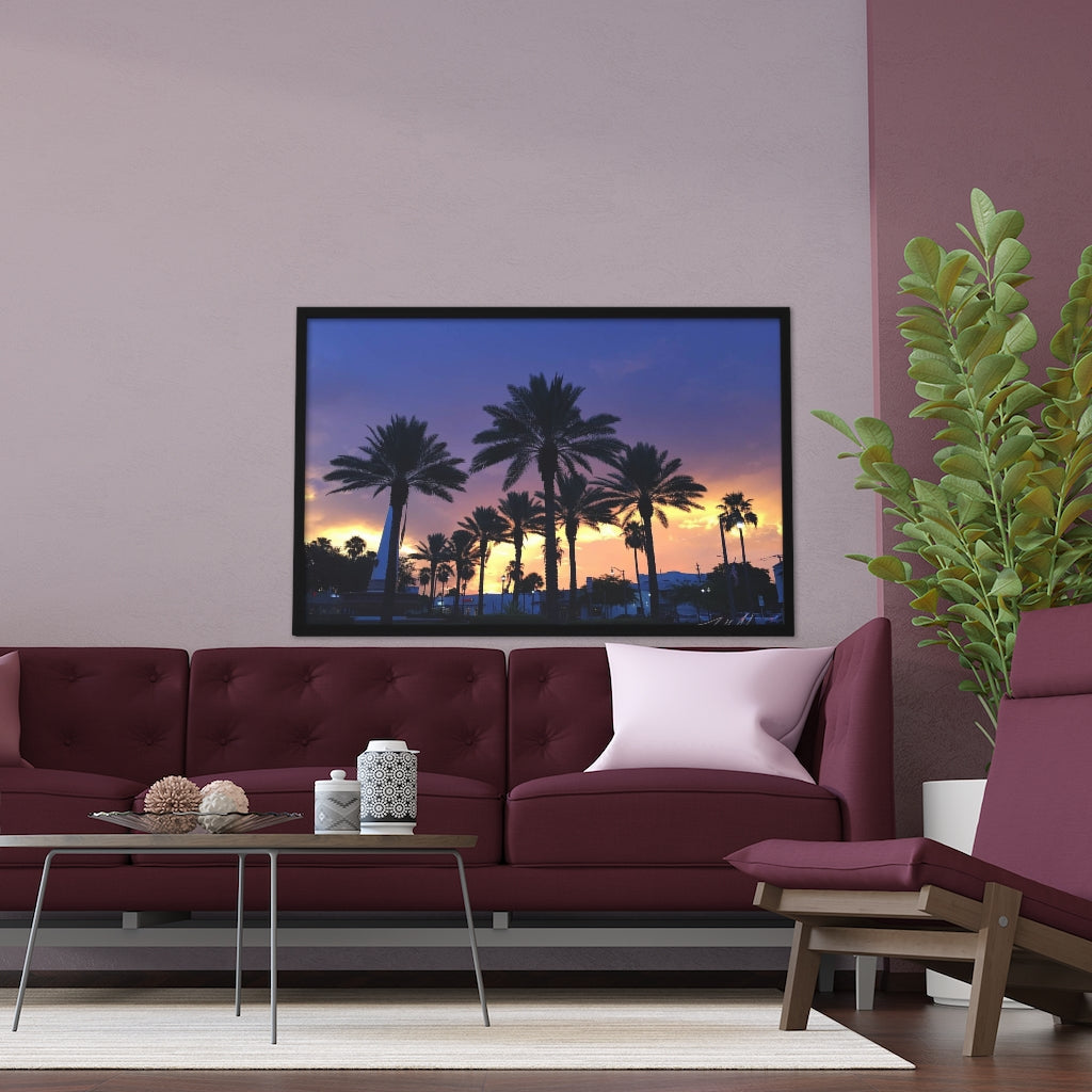 PACE: MIAMI: "FLORIDA PALMS" (PHOTOGRAPHY) / Framed Horizontal Poster (PRINT)