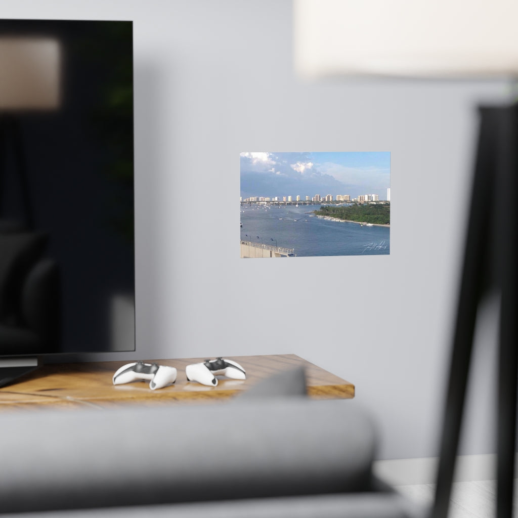 PACE: VACATION "MIAMI SKYLINE" (PHOTOGRAPHY) / Horizontal Matte Poster (PRINT)