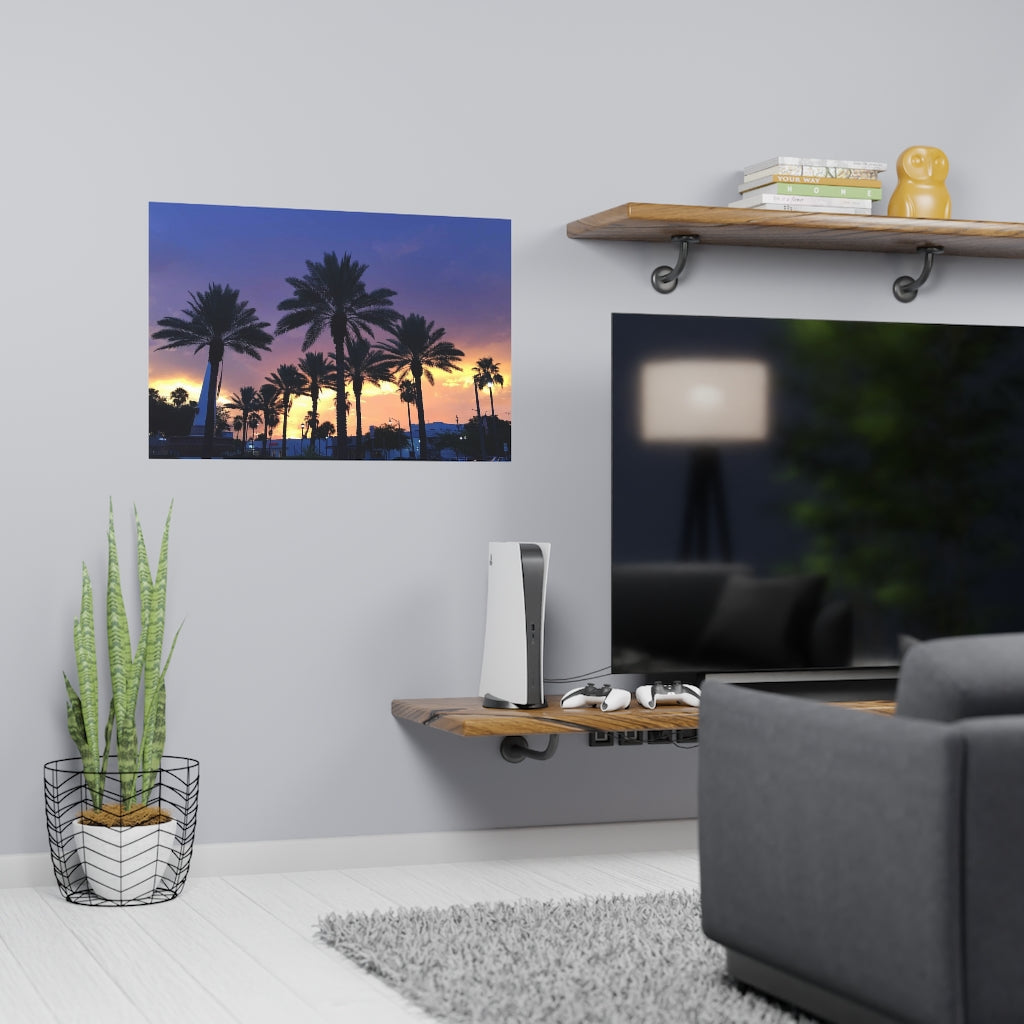 PACE: VACATION "FLORIDA PALMS" (PHOTOGRAPHY) / Horizontal Matte Poster (PRINT)