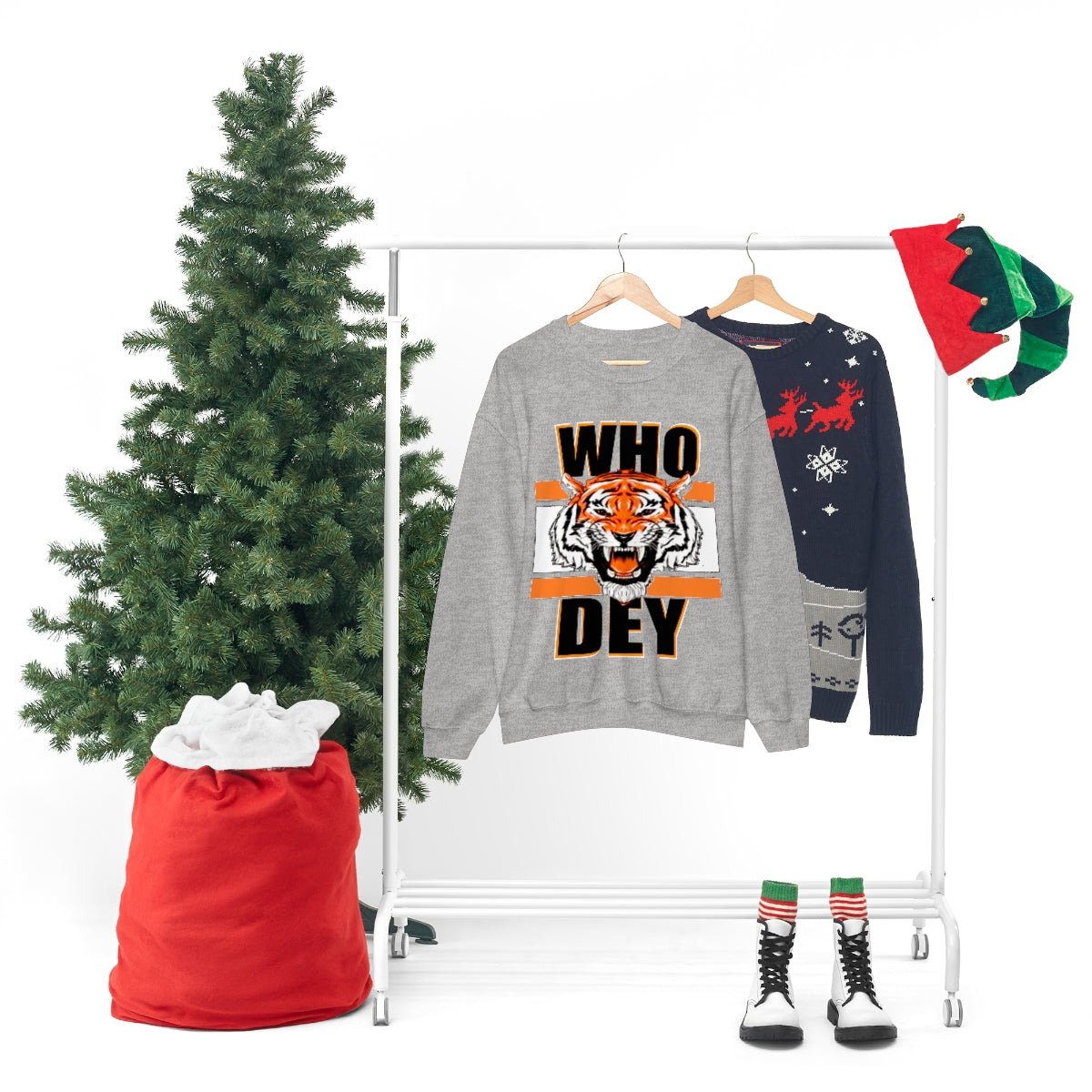 PACE: "WHODEY TIGER INVERSE" /Unisex Heavy Blend™ Crewneck Sweatshirt