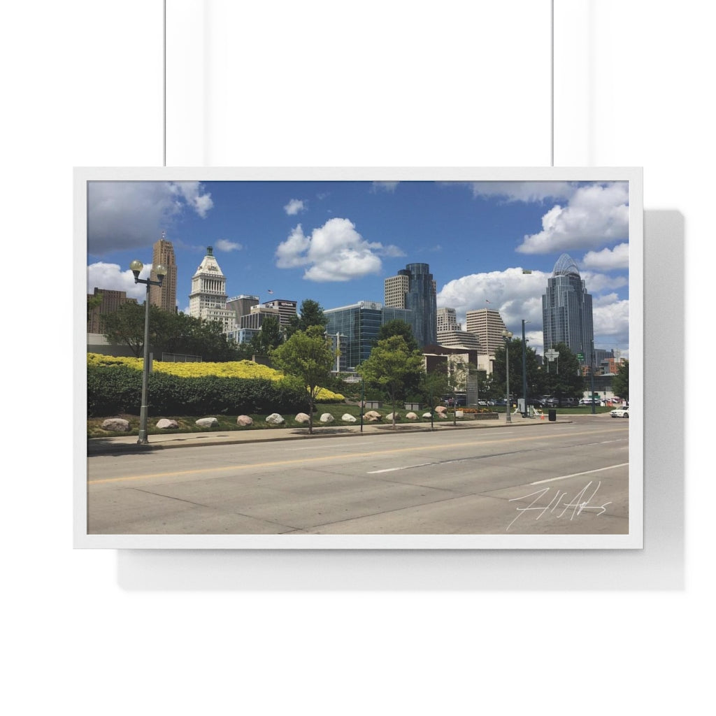 PACE: CINCINNATI "THE BANKS" (PHOTOGRAPHY) / Framed Horizontal Poster (PRINT)