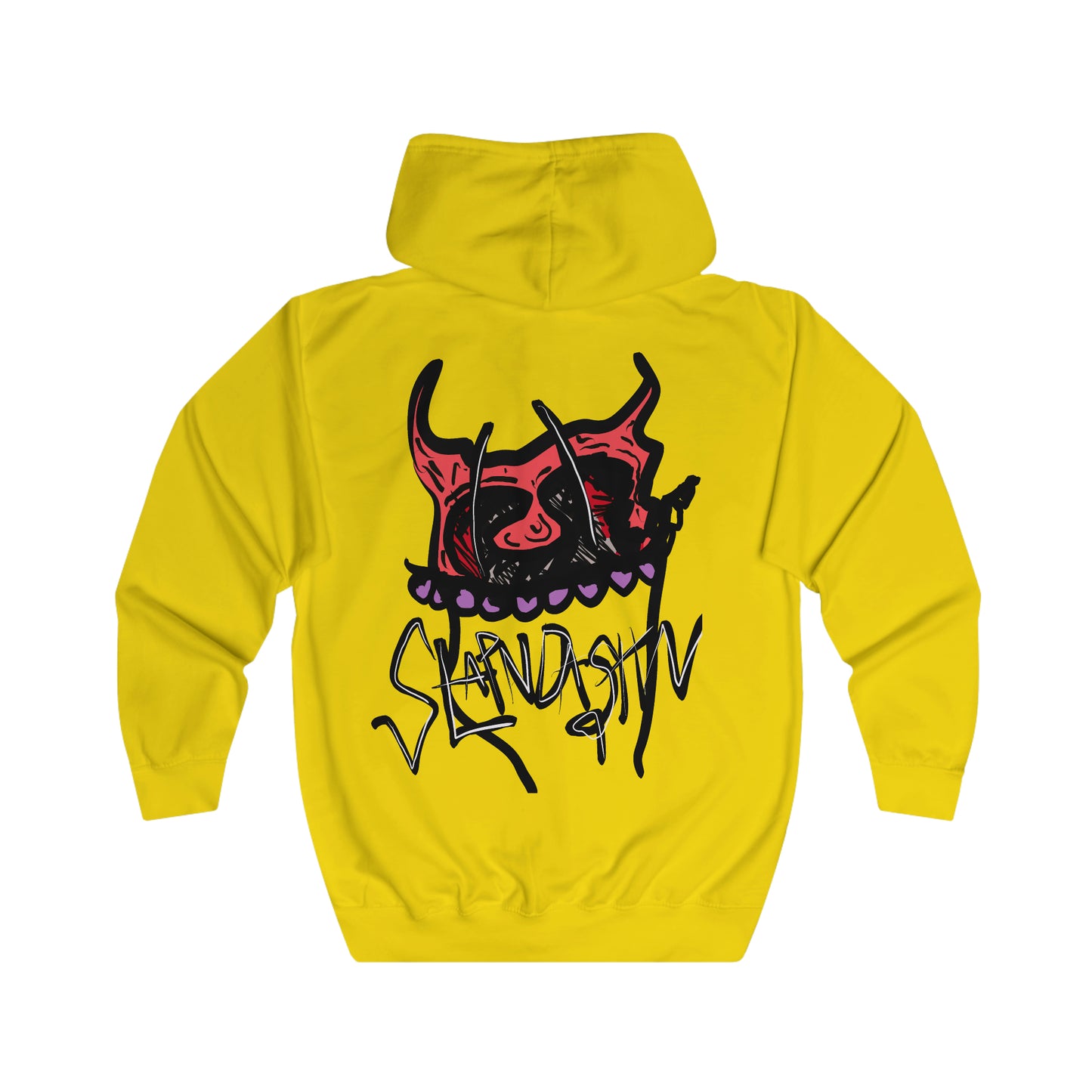 SLAPNDASHN "Horns" Unisex Full Zip Hoodie