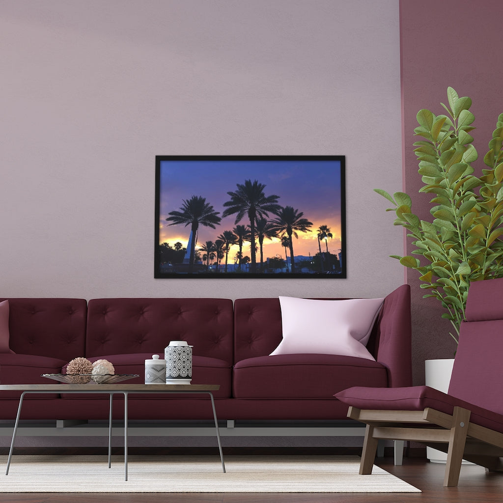 PACE: MIAMI: "FLORIDA PALMS" (PHOTOGRAPHY) / Framed Horizontal Poster (PRINT)