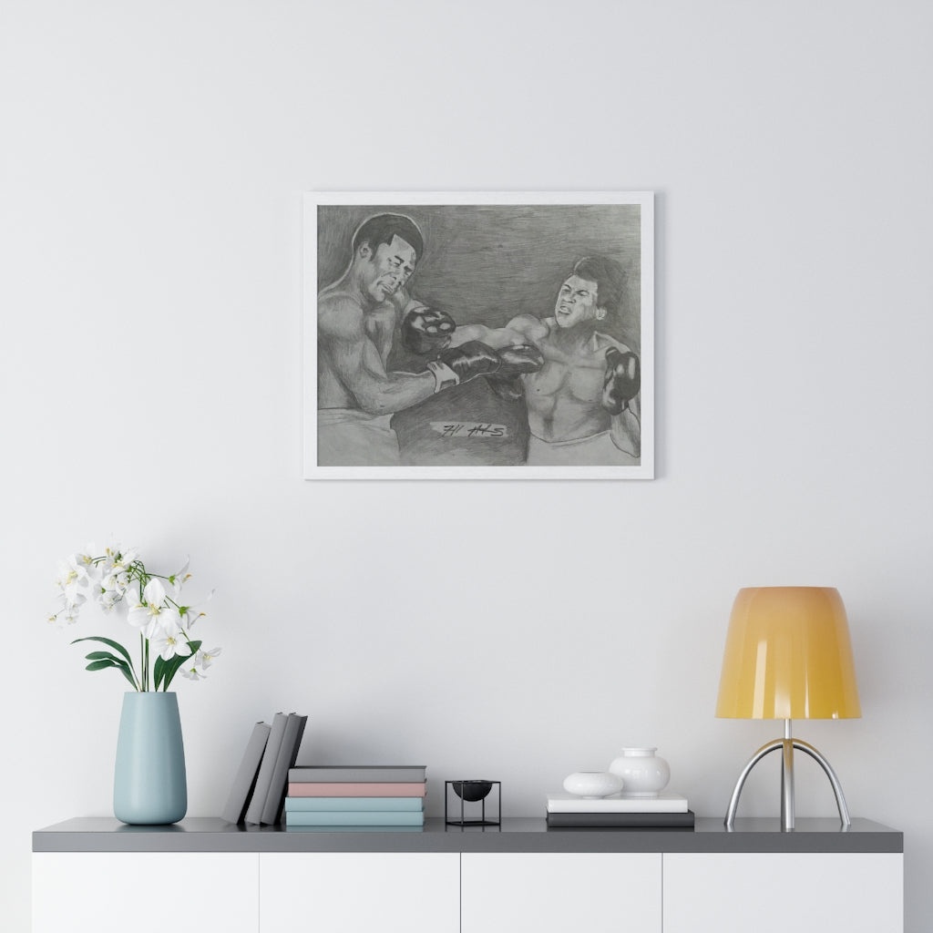 BLKX: PORTRAIT: "RUMBLE IN THE JUNGLE" / Framed Horizontal Poster (PRINT)