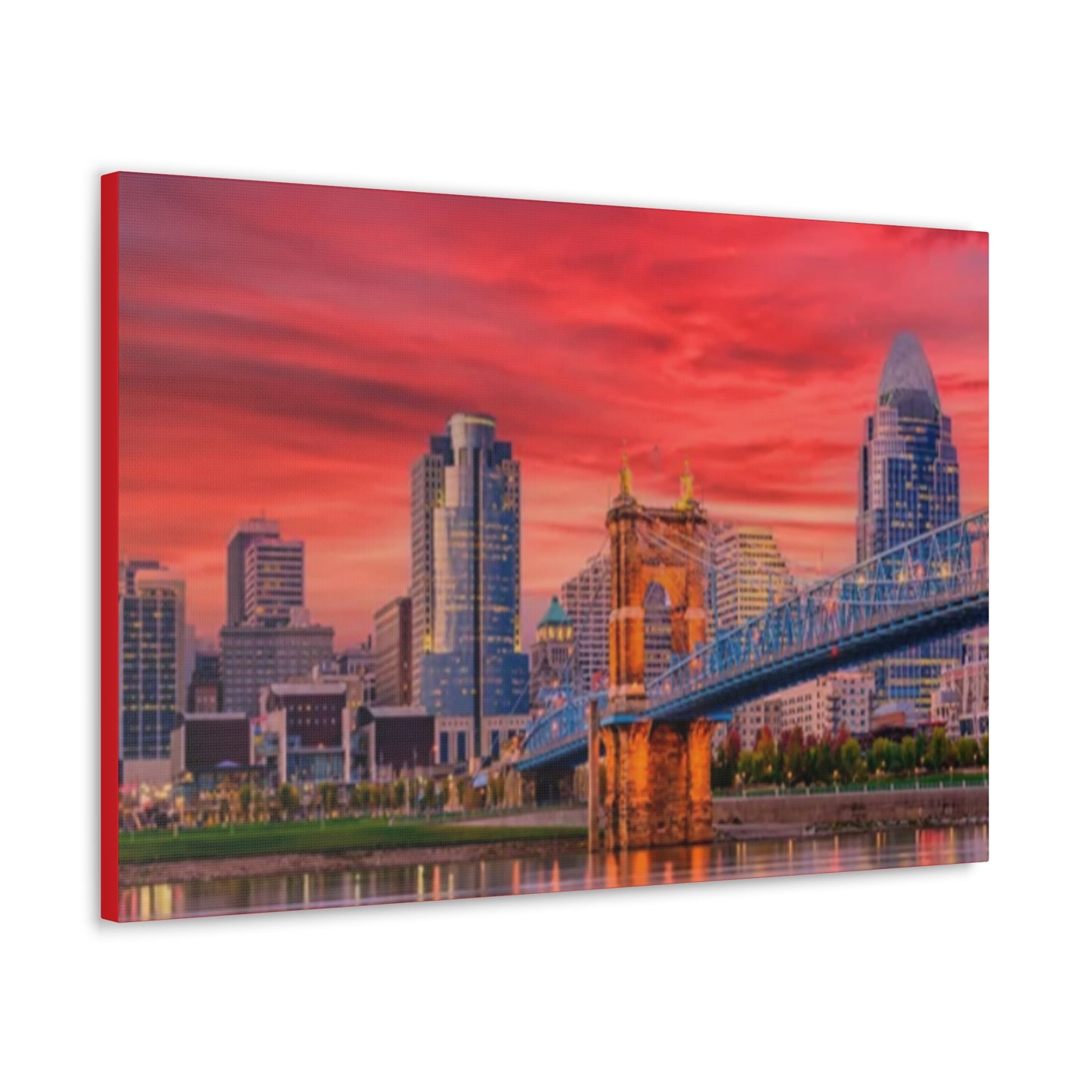 PACE: "Cincinnati Red Skyline"/ Classic Canvas